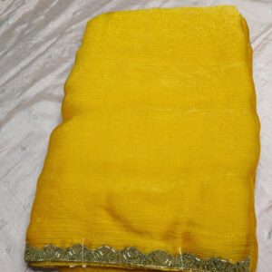 Golden Blossom Banarasi Saree