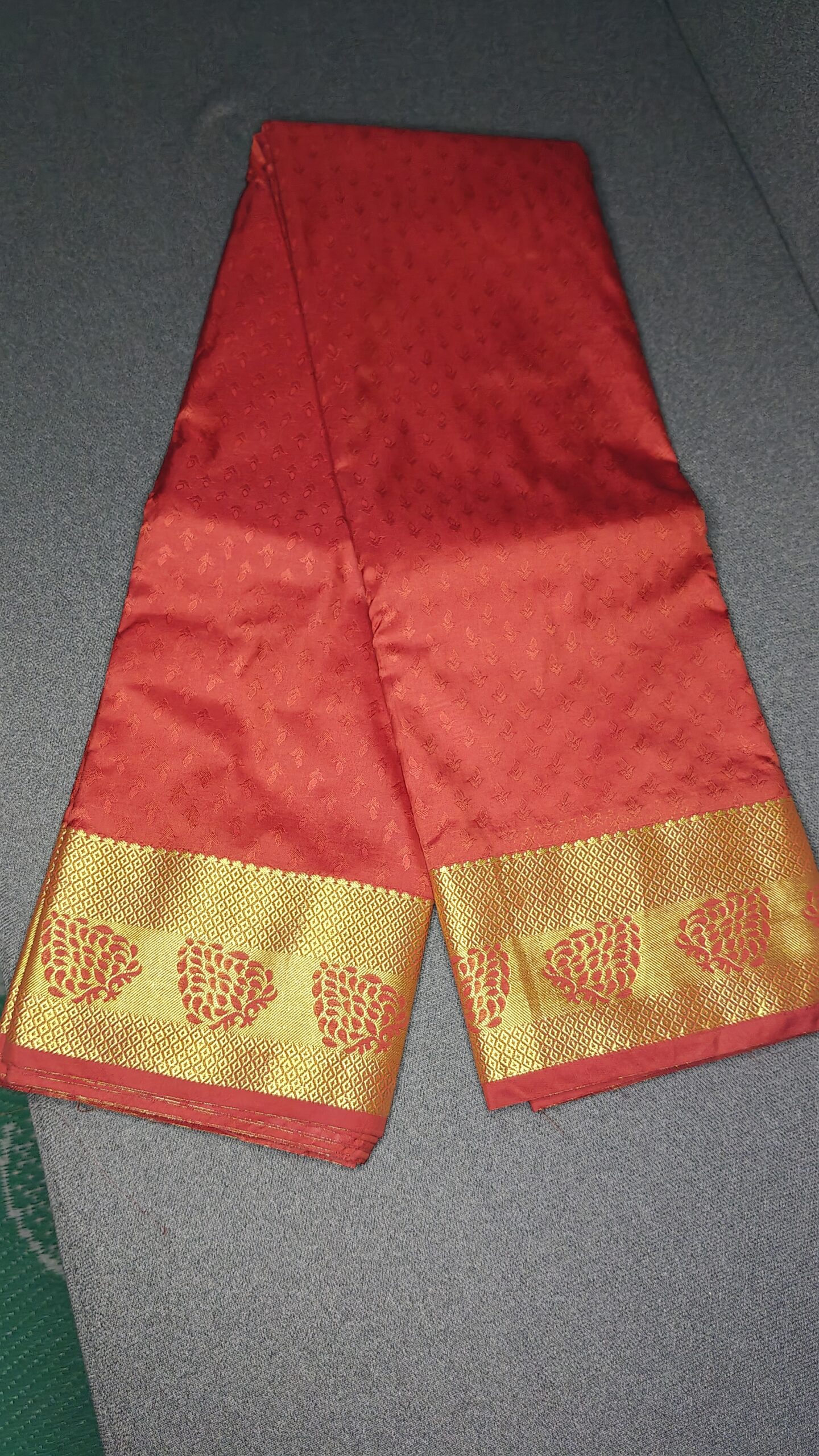Crimson Heritage Butta Silk Saree - Image 2